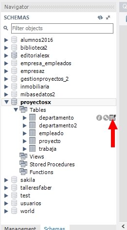 captura workbench insertar datos