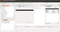 Captura de pantalla que muestra la apariencia del entorno de desarrollo NetBeans IDE versión 6.9.1 donde crear una interfaz gráfica de usuario.