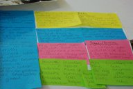 Comentarios. Comentarios en forma de postit.