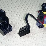 Un par de módulos de Lego desconectados. 
