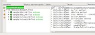 Captura de la ventana del IDE NetBeans, donde aparecen los resultados de ejecución de un test con Junit.