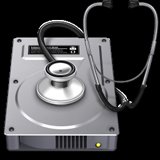 Ilustración que muestra un icono de una utilidad de disco.