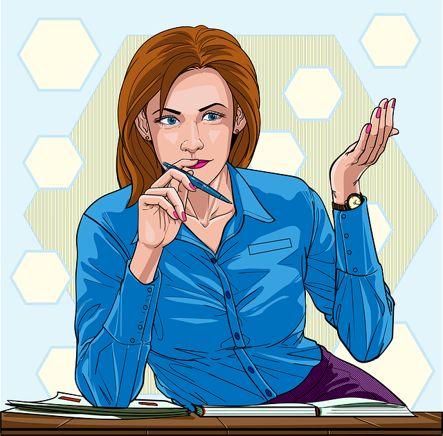 En la imagen se observa una mujer estudiando o memorizando contenido. 