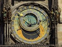 Porción del reloj astronómico de Praga