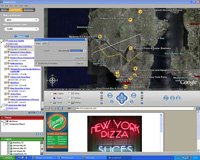 Programa GoogleEarth Foto de una pantalla de ordenador mostrando una aplicación informática en la que se visualiza el programa Google Earth.