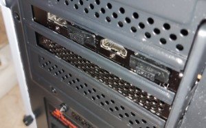 Puertos HDMI y DisplayPort en la tarjeta gráfica