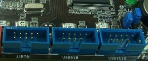 Conectores usb extras de la placa base