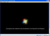 Ventana del reinicio de windows. 