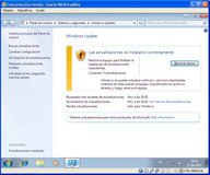 Ventana de actualizaciones, avisando de que 